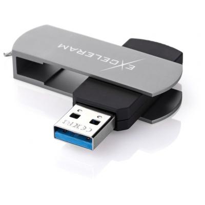 USB флеш-накопитель Exceleram 16gb P2 Series Gray/Black USB 3.1 Gen 1 EXP2U3GB16, фото №2