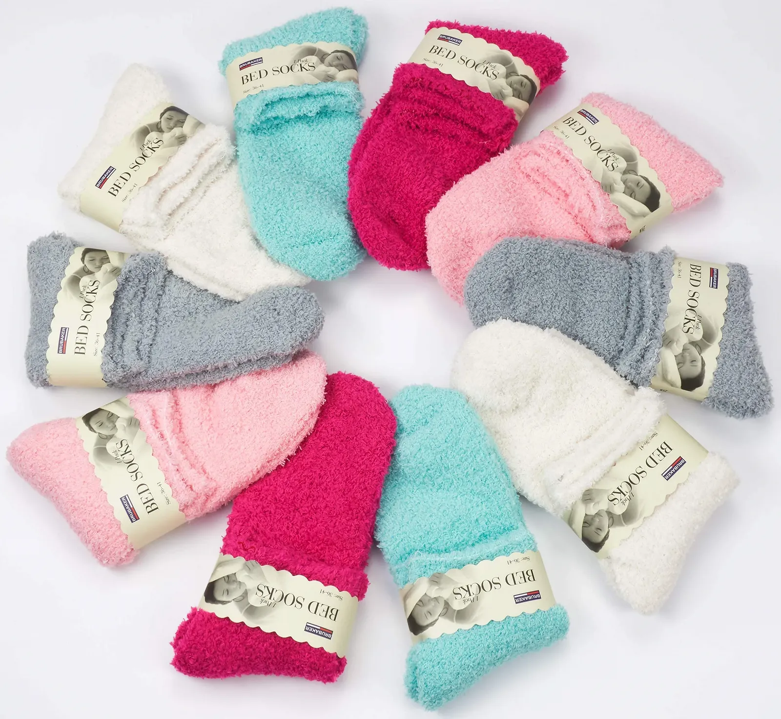 Носки для кровати BRUBAKER, флисовые, уютные носки, размер 36-41, фото №2 Носки для кровати BRUBAKER, флисовые, уютные носки, размер 36-41, фото №2