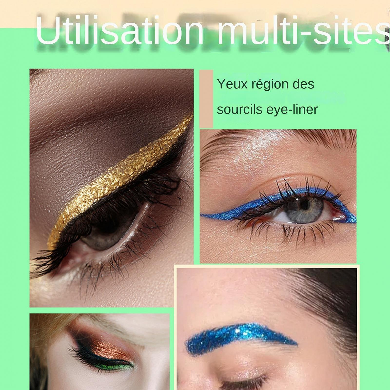 Набір підводок для очей Glitter Colorful Eyeliner Pearl Eye Lining Set Color Set, фото №4