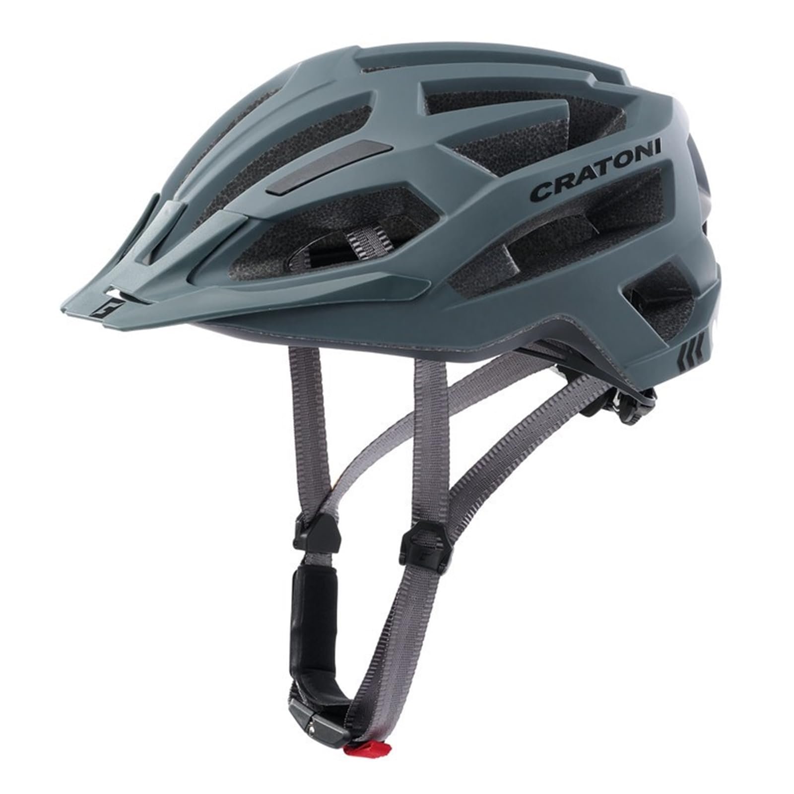 Шолом велосипедний MTB Cratoni C-Flash матовий сірий, фото №1