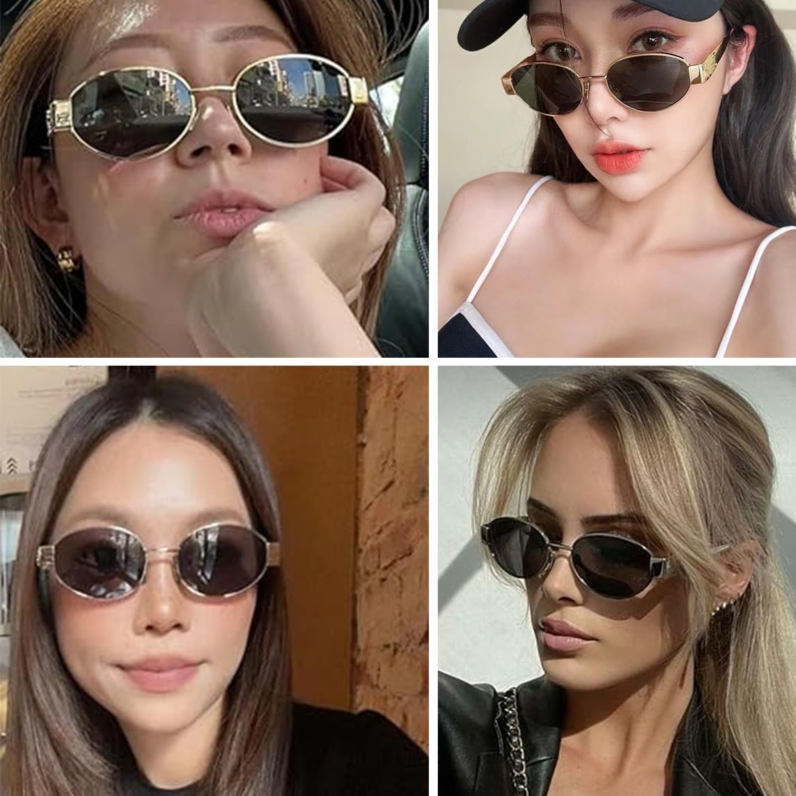 Модні овальні сонцезахисні окуляри Laurinny в стилі ретро для жінок, фото №3