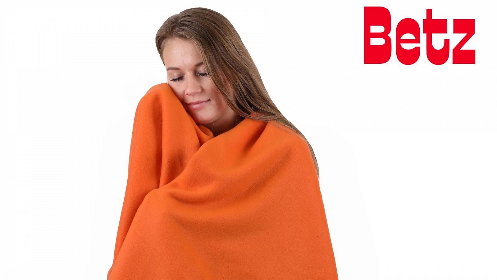 Покривало Betz флісова, набір 2 шт., 130 x 170 см, 180 г/м
, помаранчева, фото №3 Покривало Betz флісова, набір 2 шт., 130 x 170 см, 180 г/м
, помаранчева, фото №3