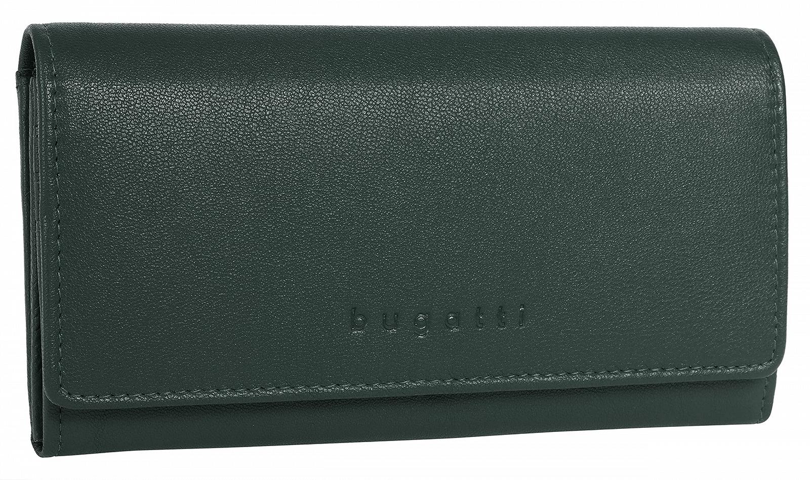 Кошелек BUGATTI Punto Женский кожаный кошелек RFID Зеленый, фото №2