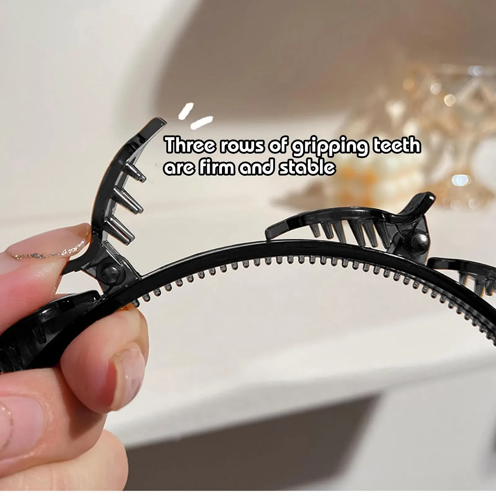 Обруч для волосся з кліпсами, 2 шт, фото №4