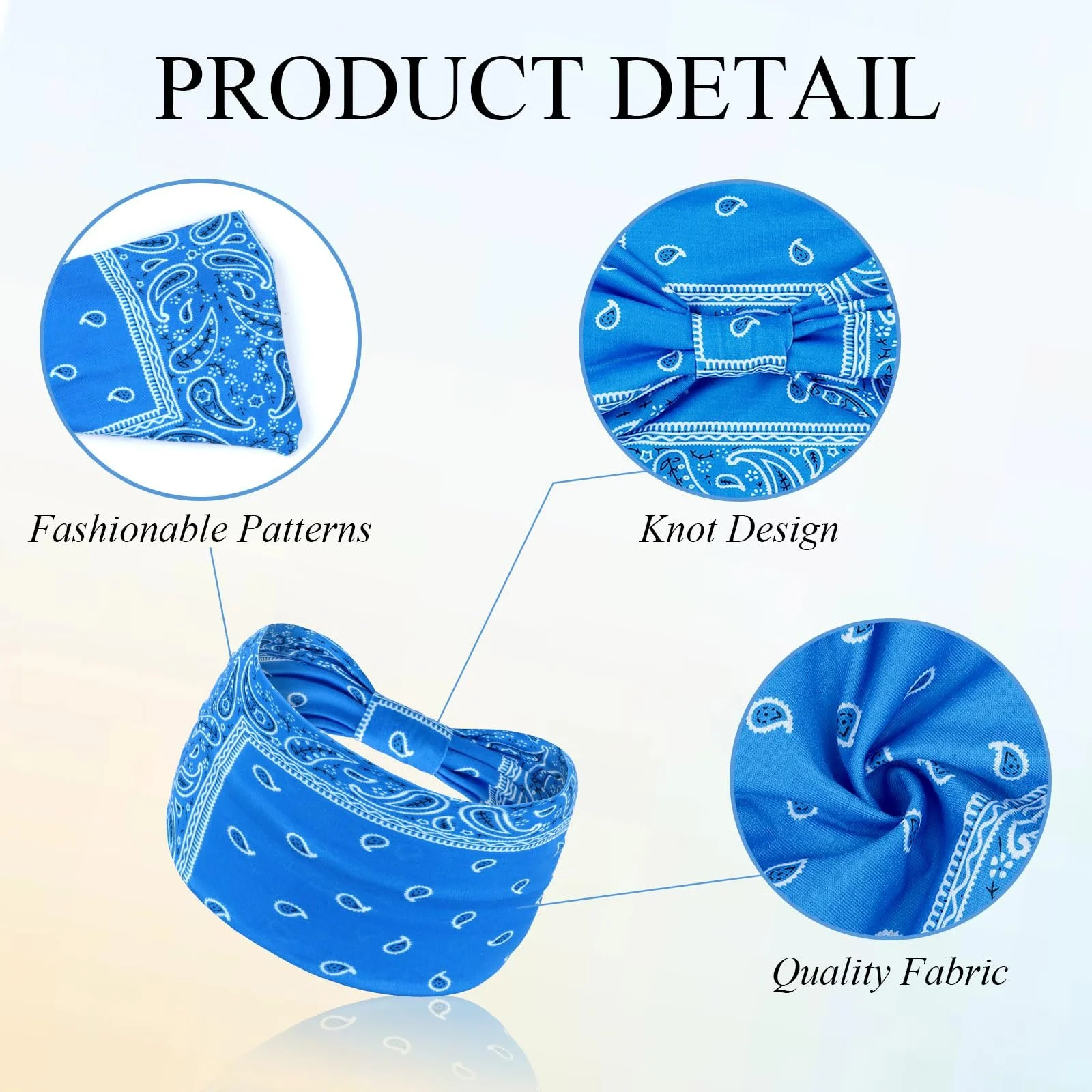 Широкі еластичні м'які для волосся, фото №5