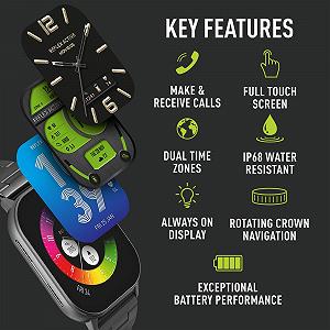 Смарт-годинник Reflex Active Series 29 AMOLED 5.2 см Сенсорний екран Монітор серцевого ритму Вимірювання кисню в крові IP68 Водонепроникний synthetic.ua - Фото 1