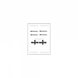 Комплект аксессуаров, дисковые тормозные колодки TRISCAN 8105 241538 задняя ось - Фото 1