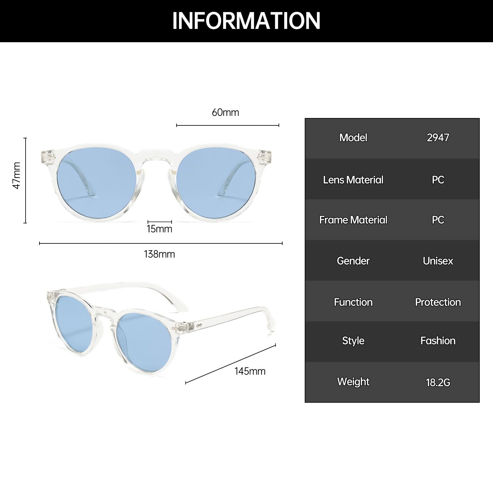 Поляризовані сонцезахисні окуляри YAMEIZE Жіночі Круглі Ретро Класичні з захистом UV400 для водіння, бігу та риболовлі, фото №3 Поляризовані сонцезахисні окуляри YAMEIZE Жіночі Круглі Ретро Класичні з захистом UV400 для водіння, бігу та риболовлі, фото №3