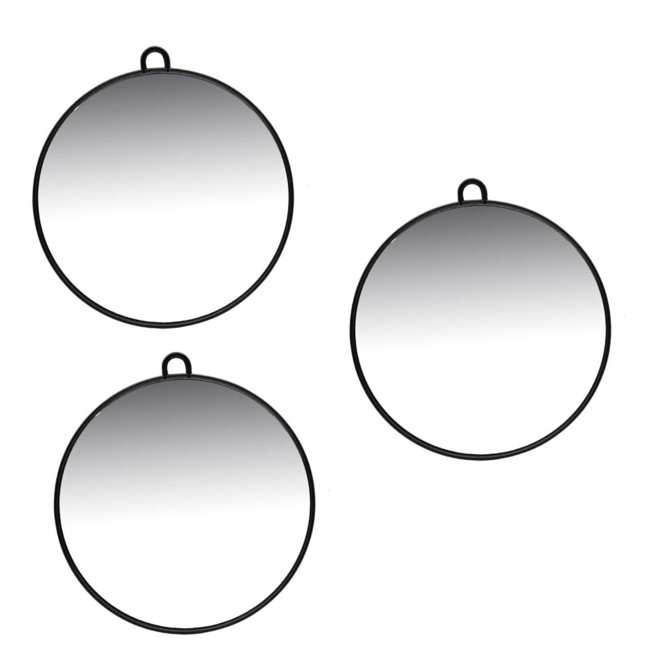 Angoily Набір з 3 Дзеркал Ручних Круглих Чорний, фото №1 Angoily Набір з 3 Дзеркал Ручних Круглих Чорний, фото №1
