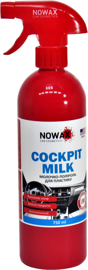 Поліроль молочко для пластику Nowax Cockpit Milk 750мл NX75003, фото №1 Поліроль молочко для пластику Nowax Cockpit Milk 750мл NX75003, фото №1