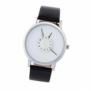 OATIPHO Кварцевые наручные часы для женщин с застежкой из нержавеющей стали Стильный ремешок из PU-кожи Точное измерение времени для студентов и разных случаев - Фото 1