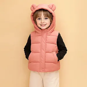 Жилет JiAmy Дитячий зимовий, Дитяча куртка з капюшоном і безрукавкою synthetic.ua - Фото 1