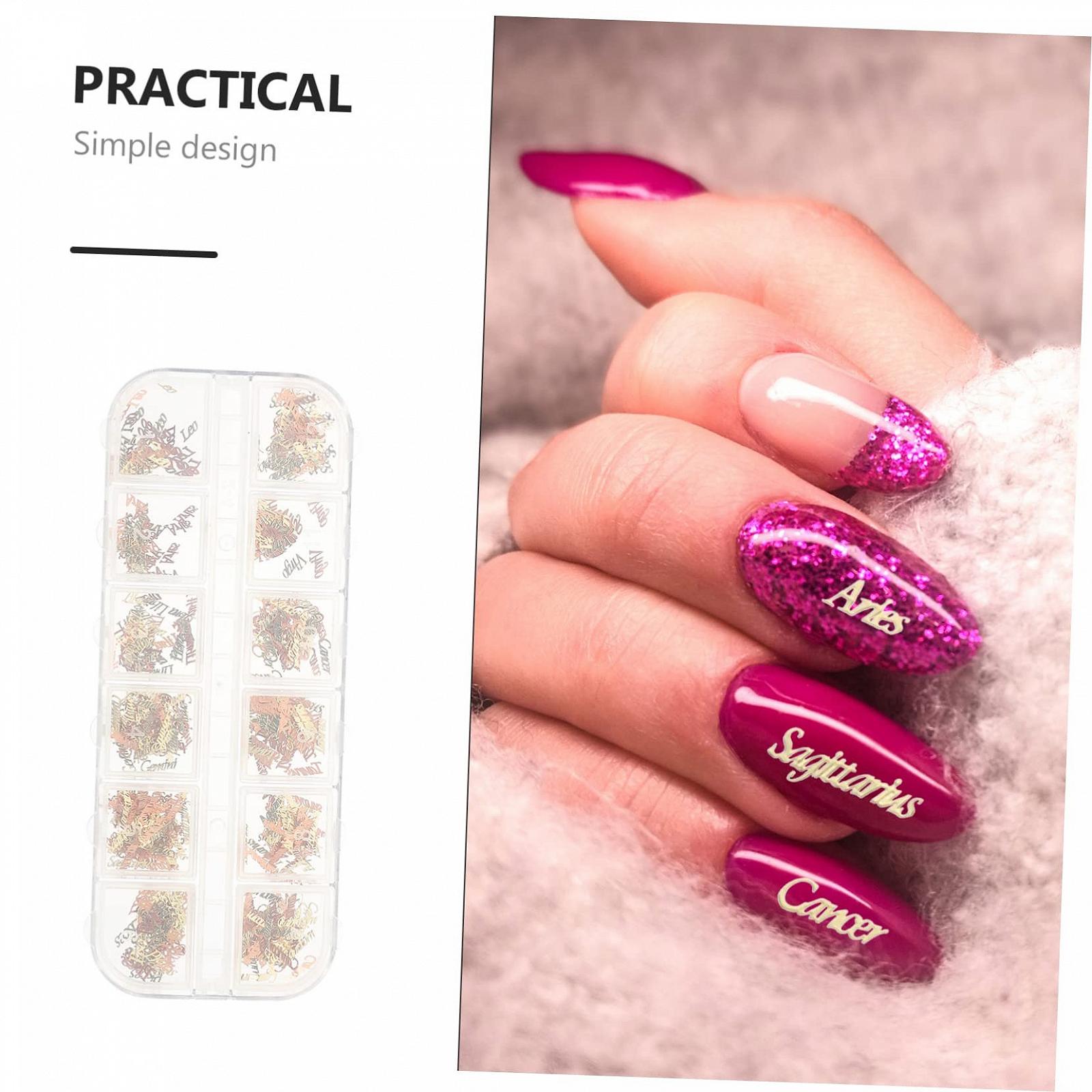 Украшения для ногтей Mikinona Знаки зодиака, подвески для маникюра, медные украшения для ногтей своими руками для украшения ногтей, вечерние украшения и профессиональный маникюр, фото №4