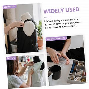 Пришивные стразы Operitacx с двумя отверстиями, хрустальные подвески, украшения для волос, аксессуары для ногтей, блестящие плоские бриллиантовые бусины, 360 штук synthetic.ua - Фото 1