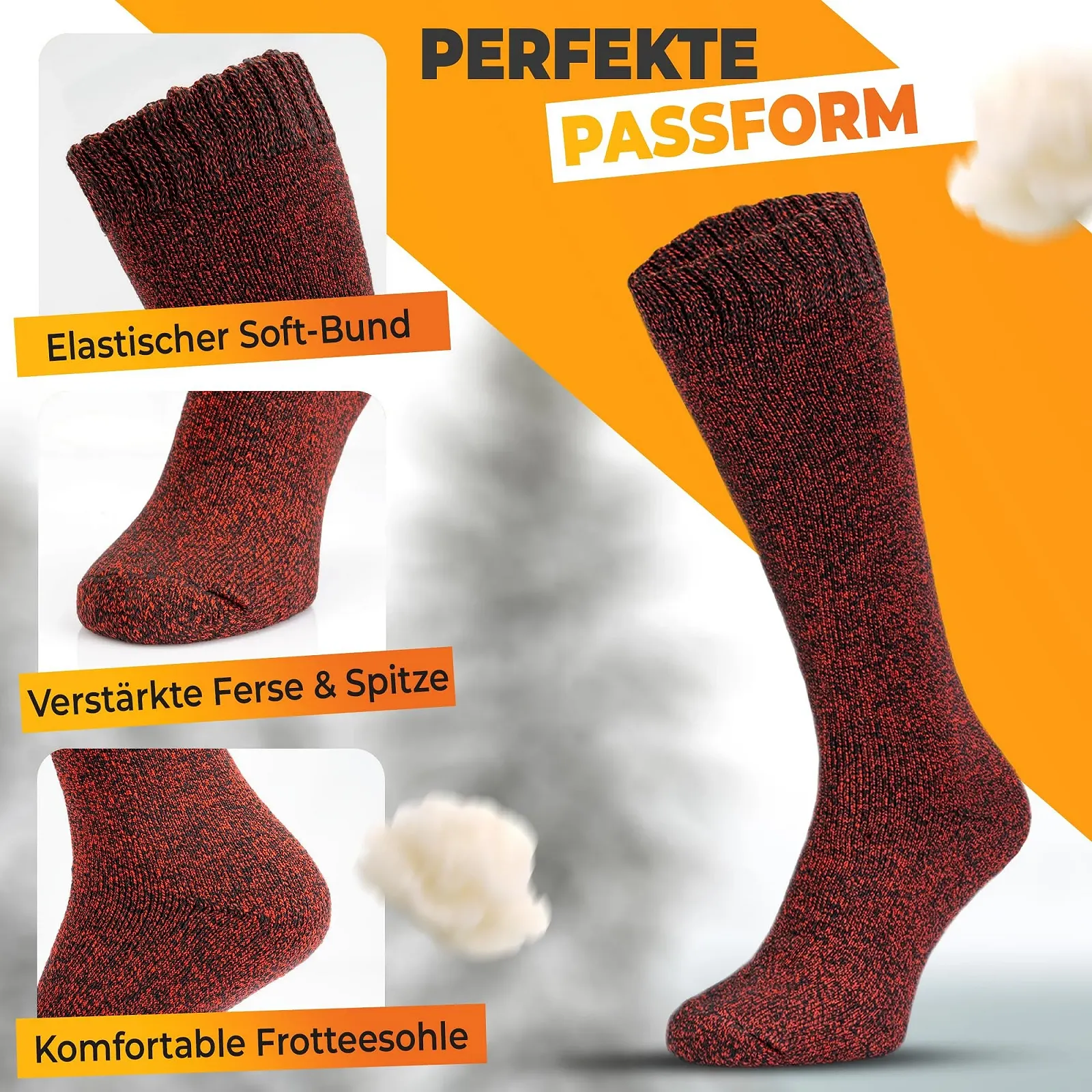 Термошкарпетки до коліна OCERA, 6 пар, фото №6 Термошкарпетки до коліна OCERA, 6 пар, фото №6