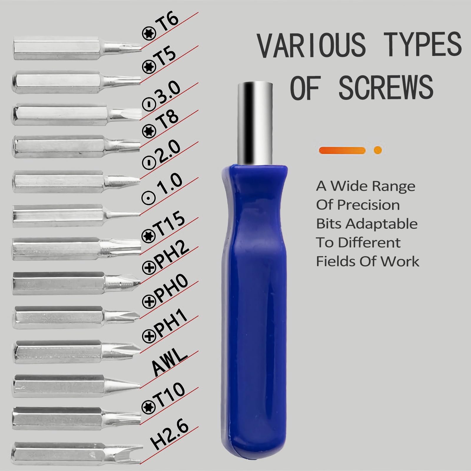 Набір викруток 16-Piece Torx Mini Multi Precision Mechanic Tool Phillips Single-Handed Multi, фото №3 Набір викруток 16-Piece Torx Mini Multi Precision Mechanic Tool Phillips Single-Handed Multi, фото №3