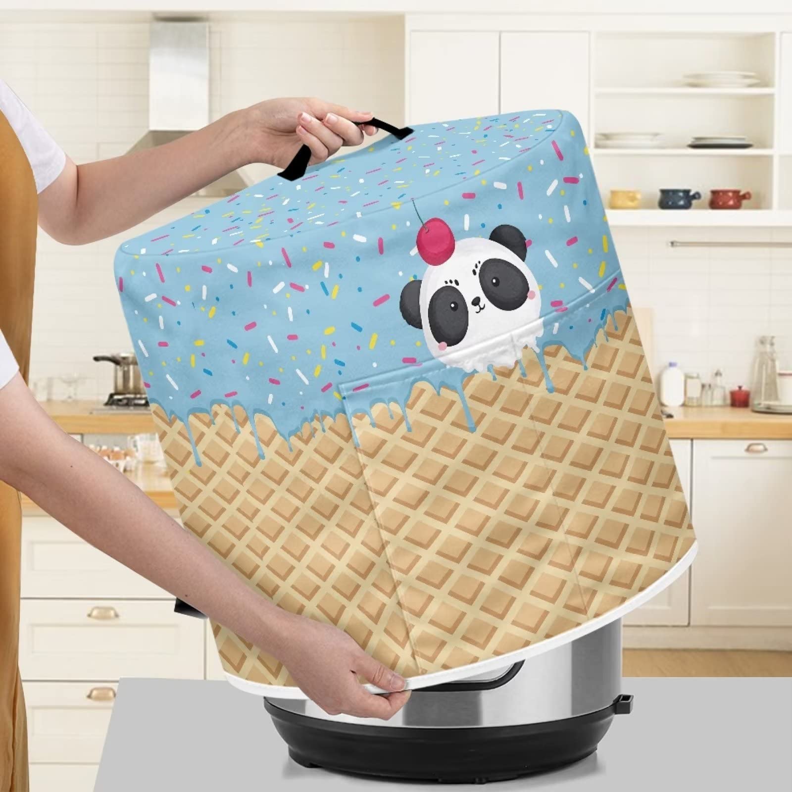 Чехол ZIATUBLES Panda Icecream для мультиварки Подходит для кастрюли 8 qt, фото №4