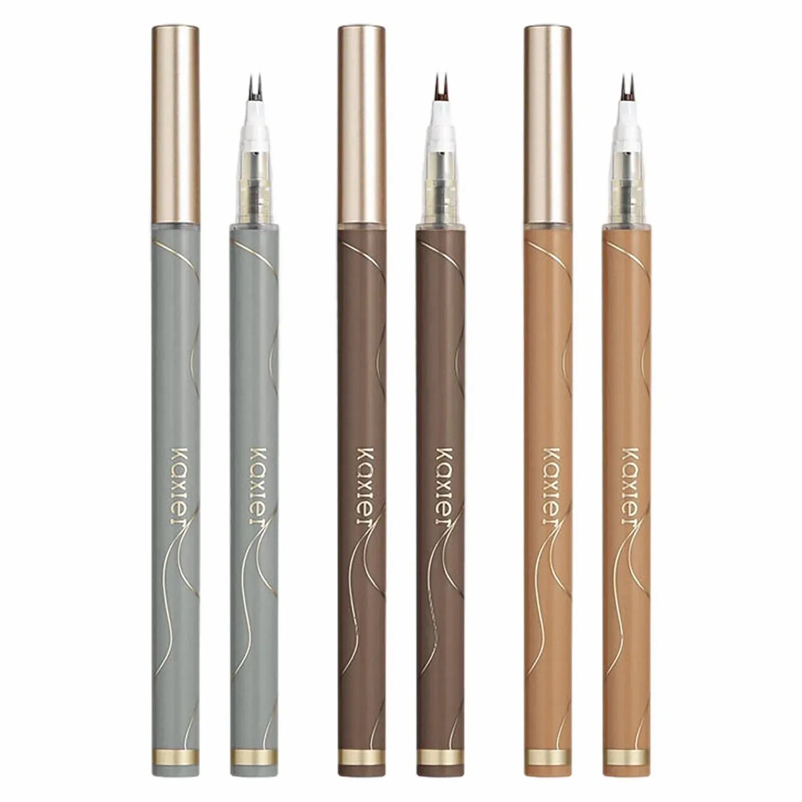 Підводка для очей з подвійним наконечником, швидковисихаюча, водостійка, не вицвітає, для ідеально окресленої форми очей, фото №1