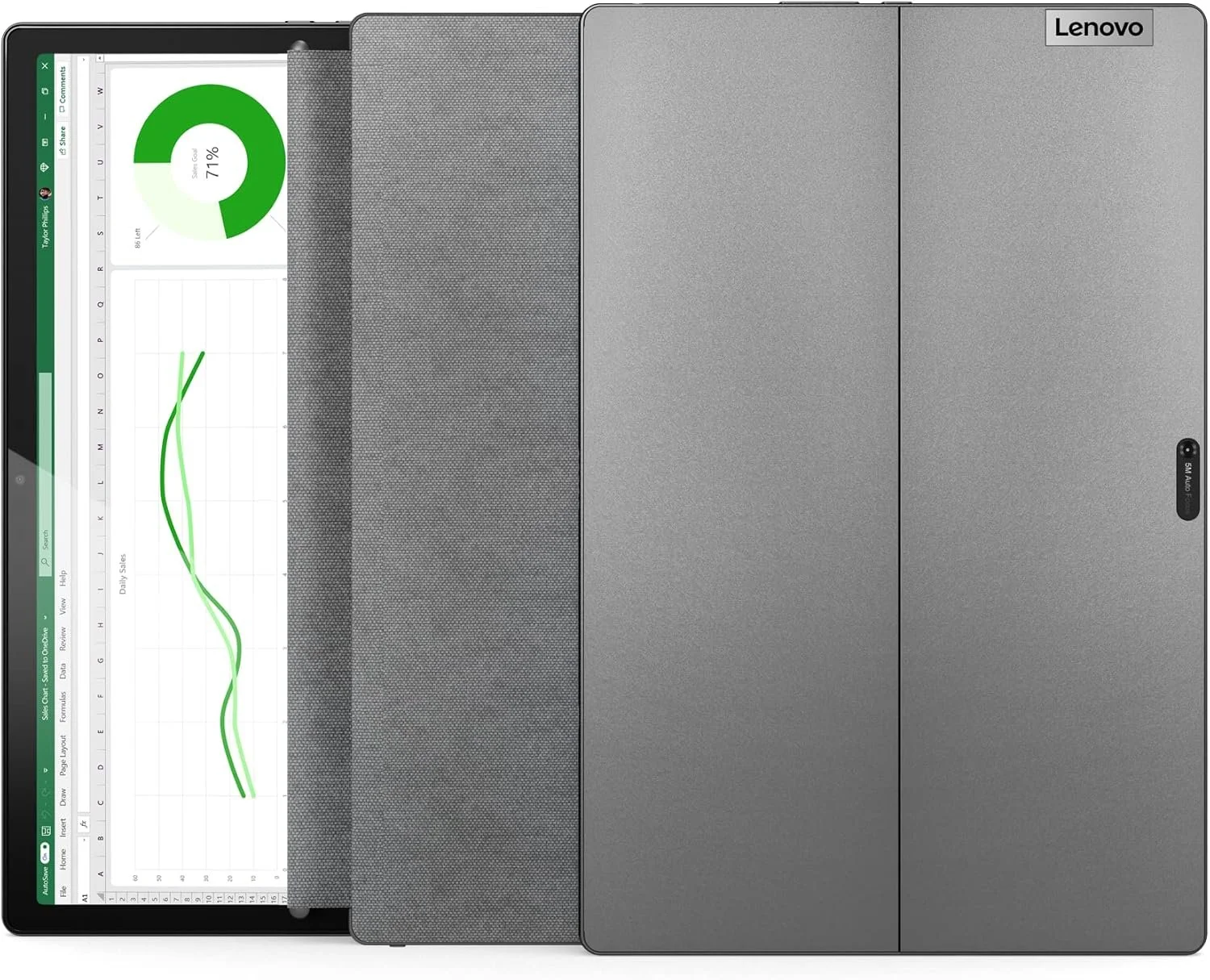 Ноутбук 12.4" Lenovo IdeaPad Duet 5 12IAU7 Intel Core i3-1215U RAM 8GB SSD 256GB 10ч батарея Win11 Алюминиевый корпус, фото №8