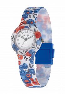 Жіночий годинник HIP HOP Колекція Berry & Blossom Силіконовий і тканинний ремінець Liberty London Квітковий візерунок Водонепроникний - Фото 1