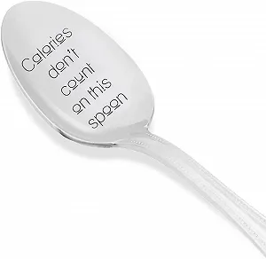 Ложка с гравировкой Calories Don't Count on This Spoon synthetic.ua - Фото 1