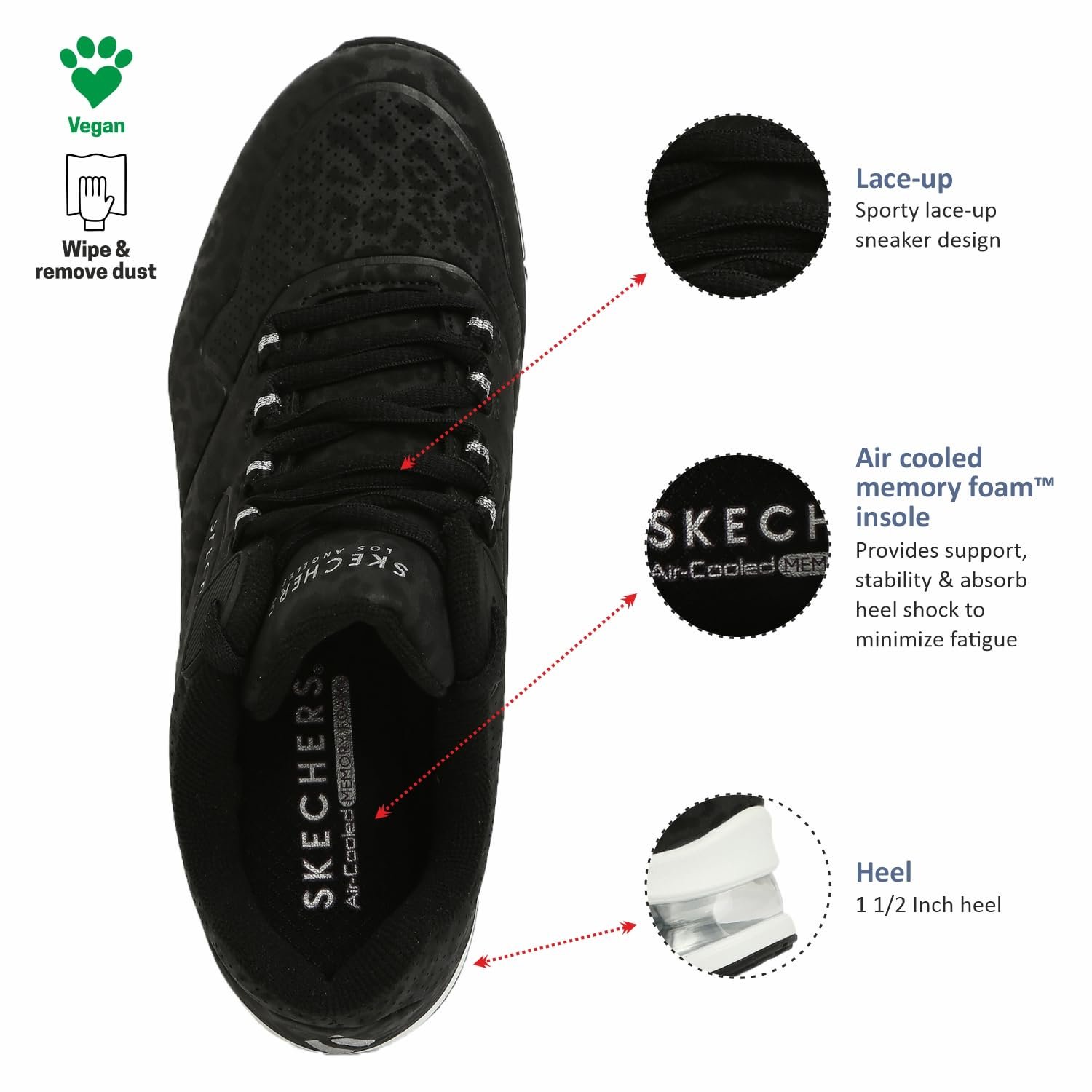 Кроссовки Skechers UNO 2-In-Kat-Neato женские, фото №4