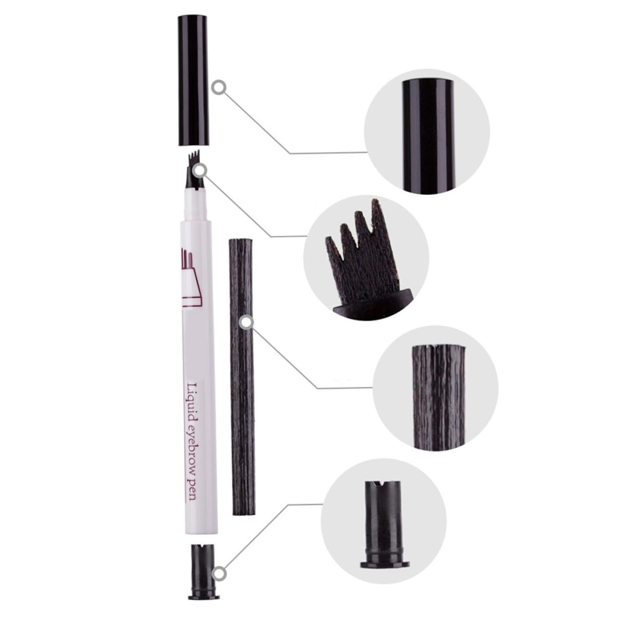 Олівець для брів FRCOLOR Рідкий 3 шт., фото №4