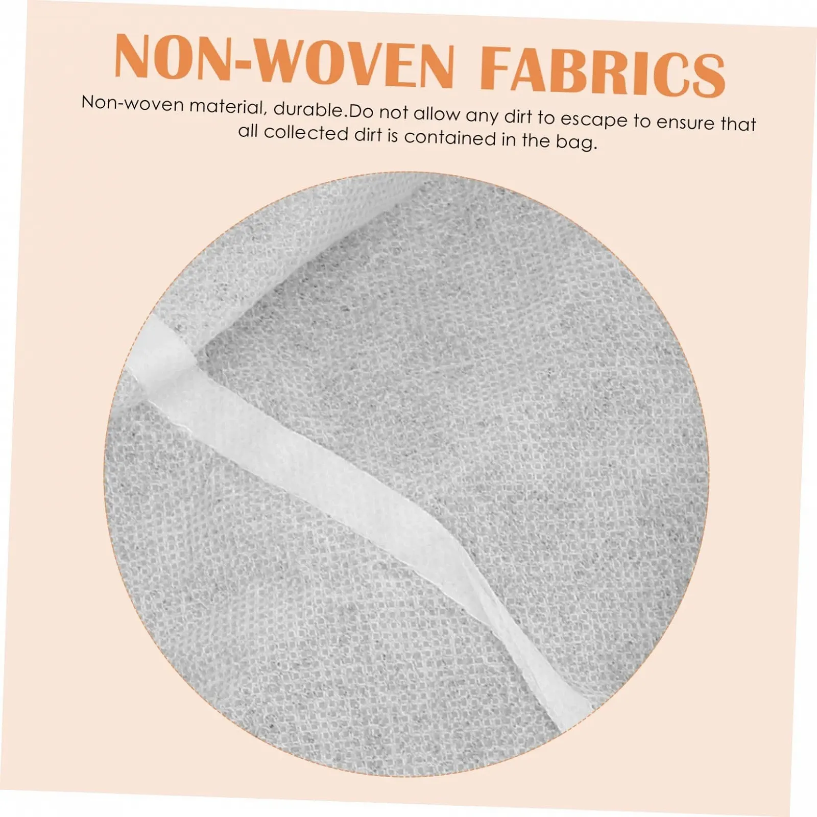 Мешок для пыли PACKOVE для пылесоса для ногтей 5 шт., из нетканого материала, фото №2