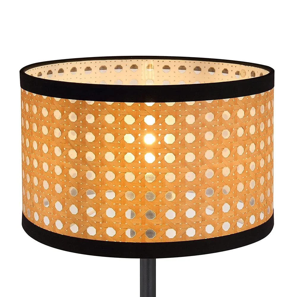 Настольная лампа GLOBO Круглая Bamboo Look Металл E14 Высота 40 см, фото №8