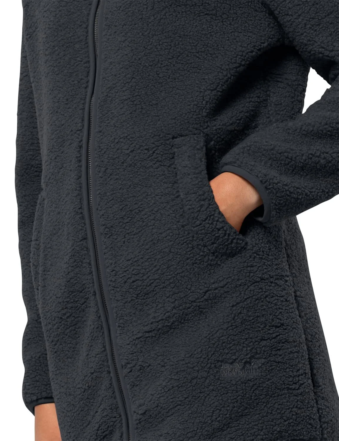 Жіноче пальто з флісу Jack Wolfskin High Cloud Coat W, фото №3 Жіноче пальто з флісу Jack Wolfskin High Cloud Coat W, фото №3