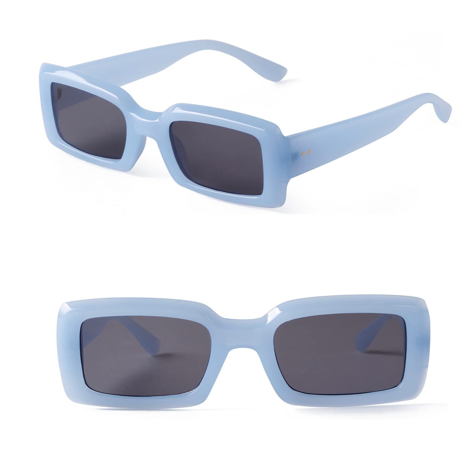 Сонцезахисні окуляри прямокутні Ggpyyon для жінок і чоловіків, трендові, ретро, 90-х, вінтажні, захист UV 400, квадратна оправа, фото №4 Сонцезахисні окуляри прямокутні Ggpyyon для жінок і чоловіків, трендові, ретро, 90-х, вінтажні, захист UV 400, квадратна оправа, фото №4