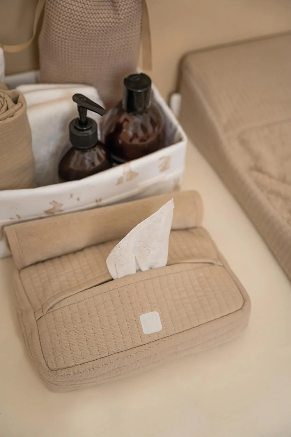 Органайзер для пеленального столика Little Dutch Baby Bunny TE30503023 Большая Newborn Naturals, фото №5