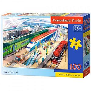 Купити Пазлы Железнодорожный вокзал 100 элементов - Фото 1 Пазлы Железнодорожный вокзал 100 элементов - Фото 1