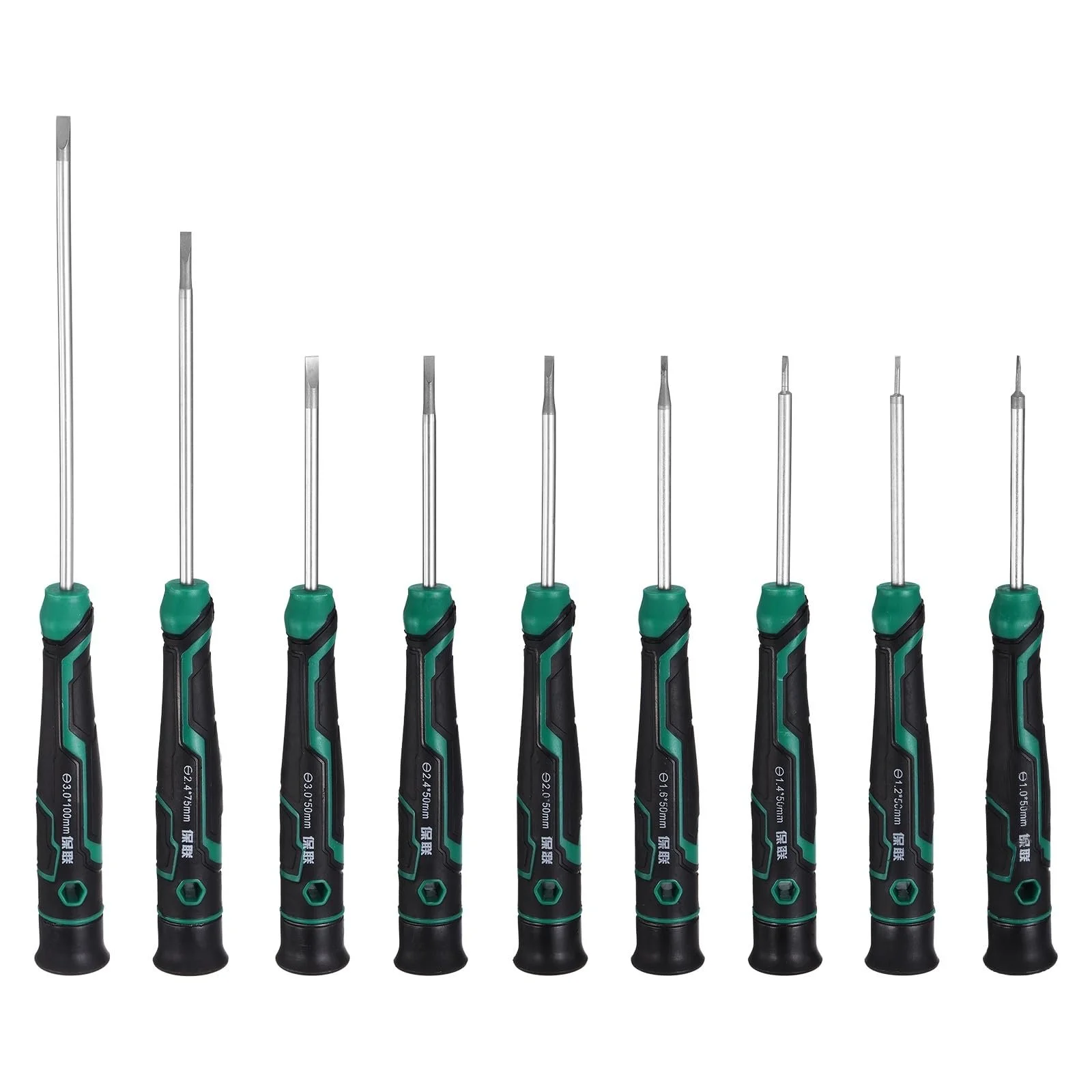 Набір прецизійних викруток sourcing map 9 предметів SL1.0-SL3.0 сталь S2 магнітні, фото №1