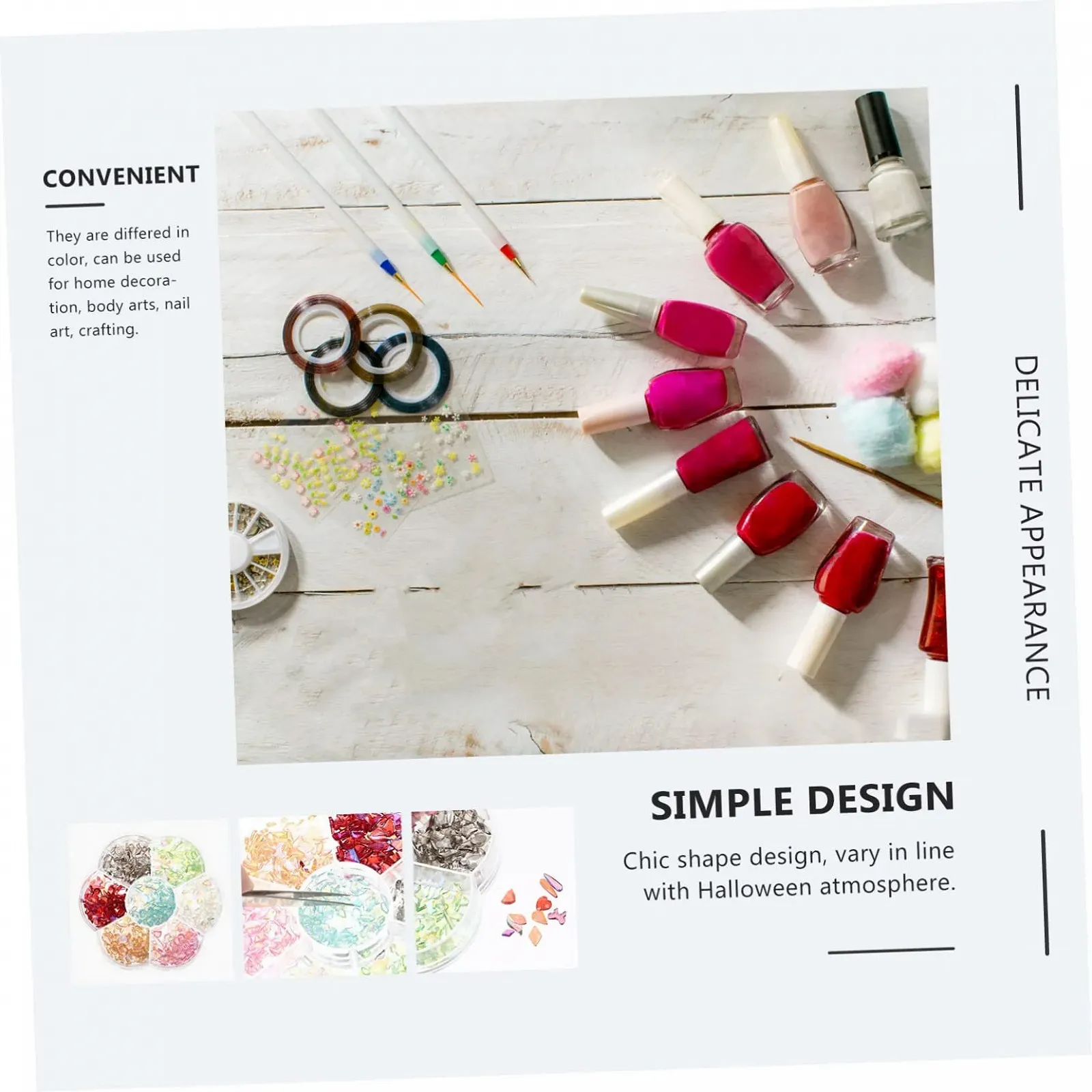 Кристаллы для ногтей Healeved Bunte Glitzersteine Aus Harz, разноцветные, фото №5