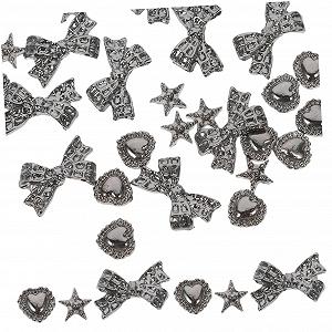 Аксесуари для нігтів Healeved, сріблясті - Фото 1