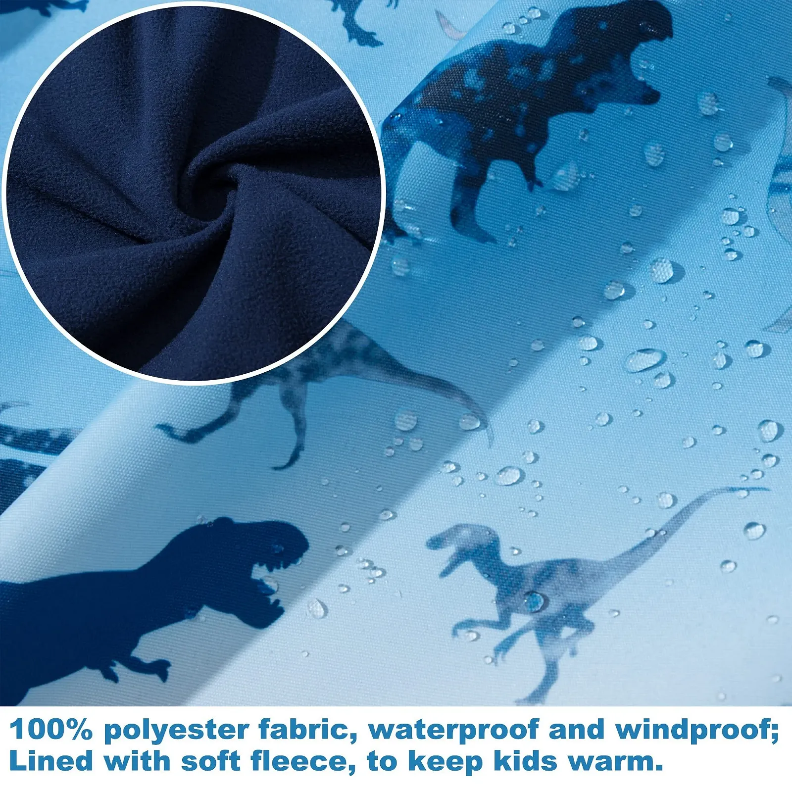 Дитяча дощова куртка з капюшоном для активного відпочинку, водонепроникна, фото №7