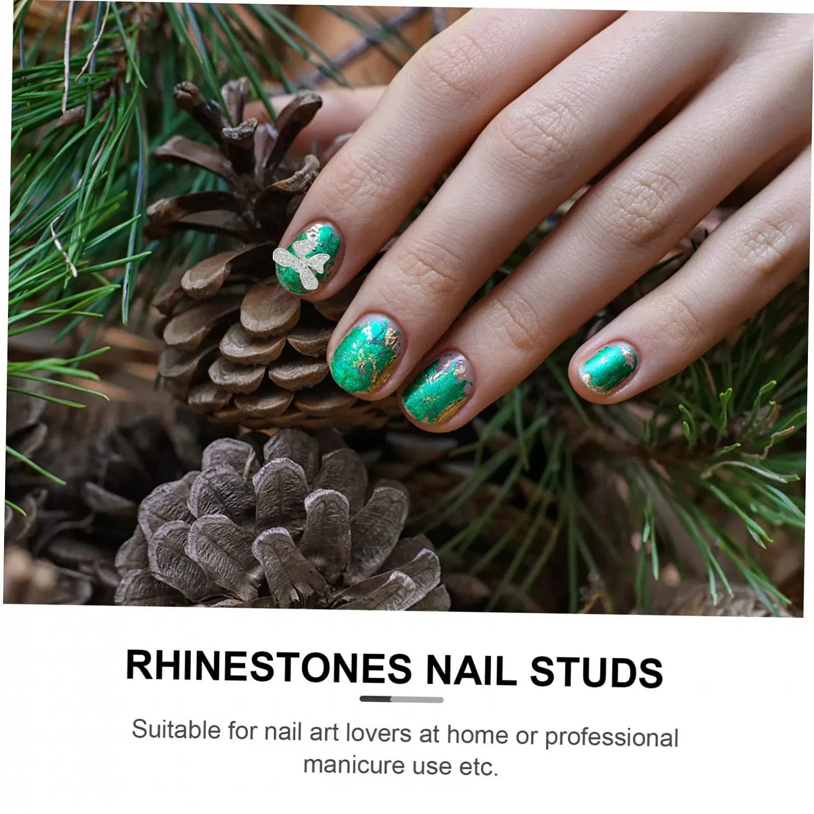 FRCOLOR 15 шт. зі стразами та дизайном бантиків, стійкі до вицвітання, для творчого дизайну, фото №4