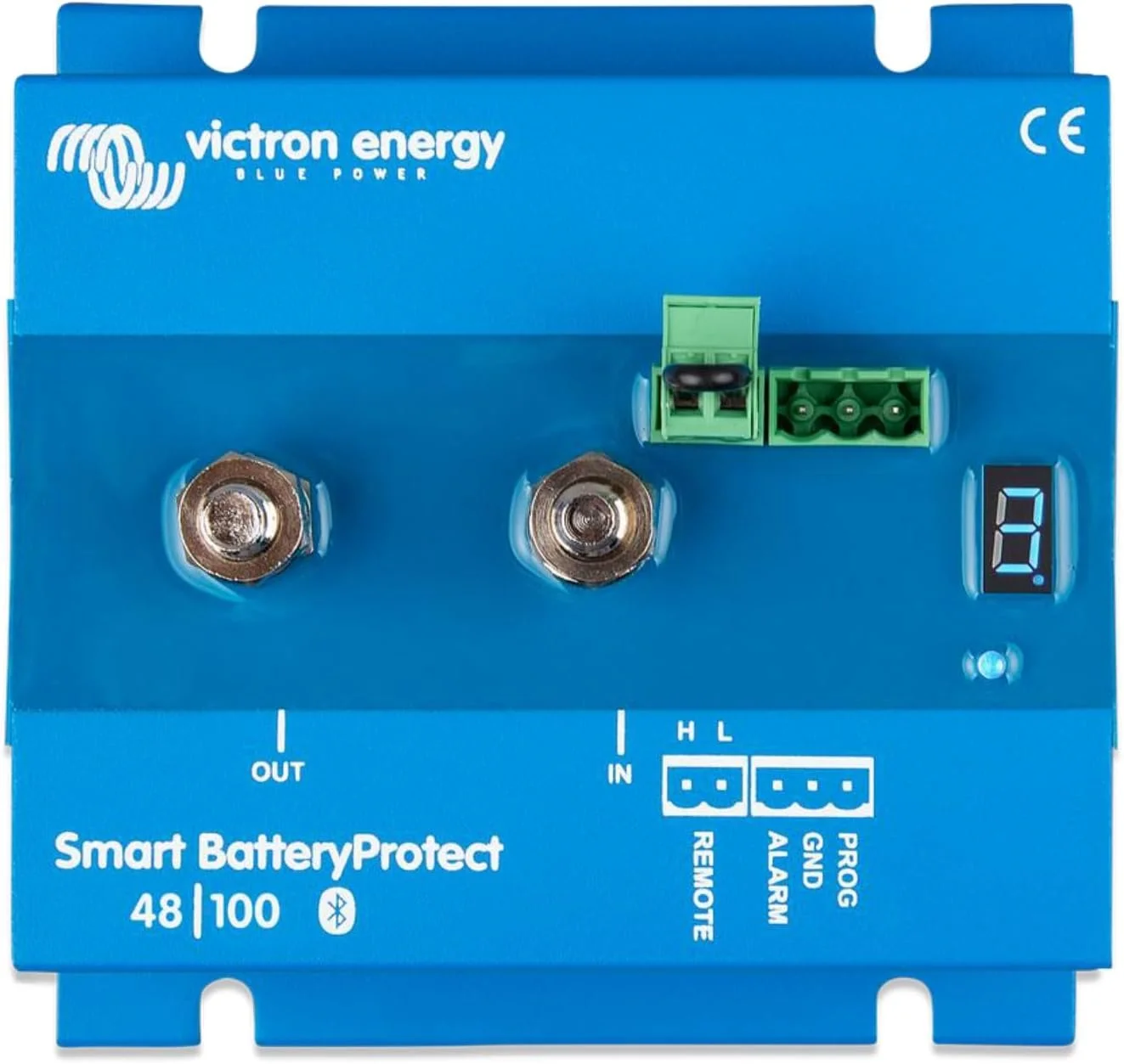 Реле відключення АКБ Victron Energy Smart Battery Protect / 48V / 100A /Програмоване / Блакитне, фото №1 Реле відключення АКБ Victron Energy Smart Battery Protect / 48V / 100A /Програмоване / Блакитне, фото №1