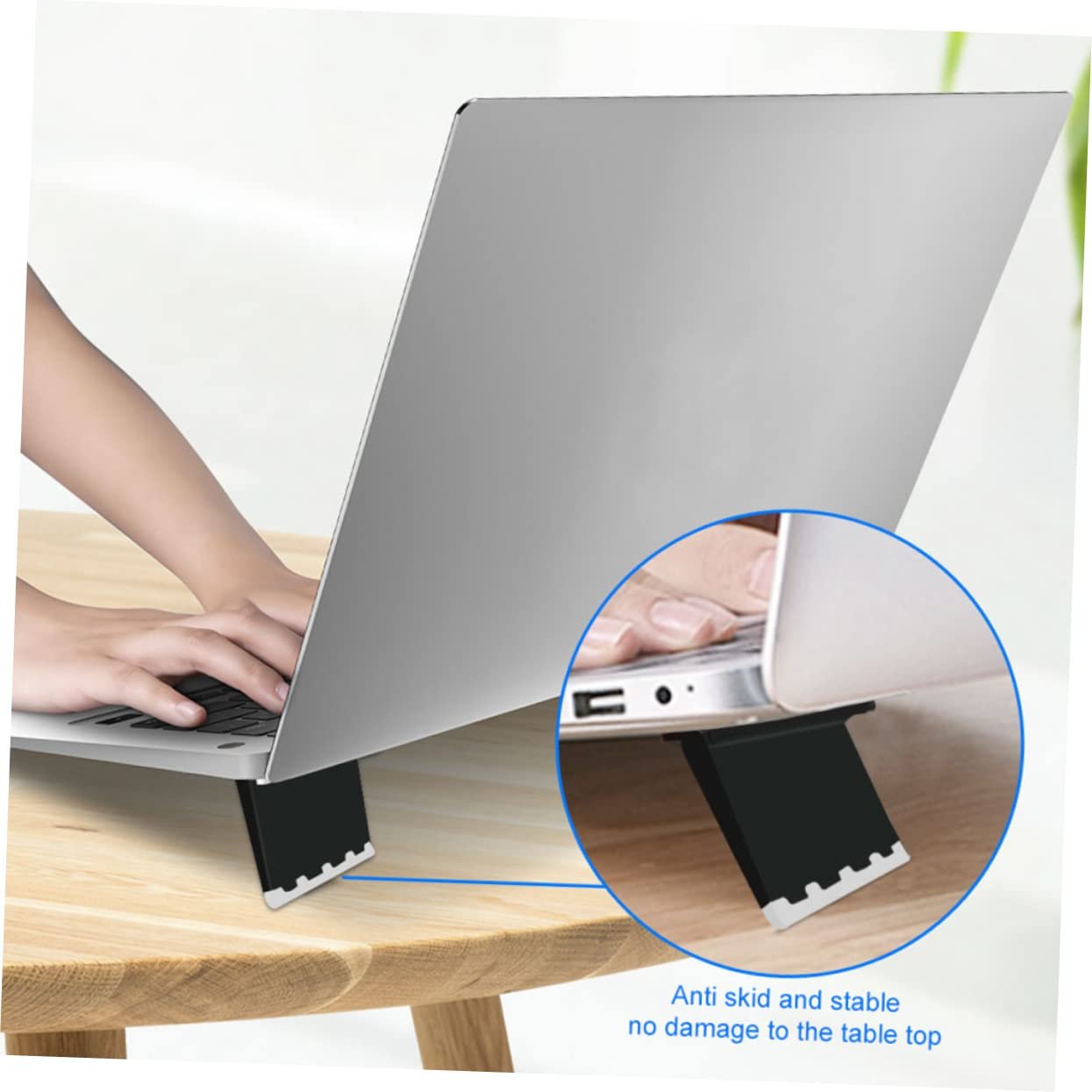 Підставка для ноутбука Veemoon, складана, 2 шт., портативна, з вентиляцією, ергономічна, охолоджуюча, фото №3