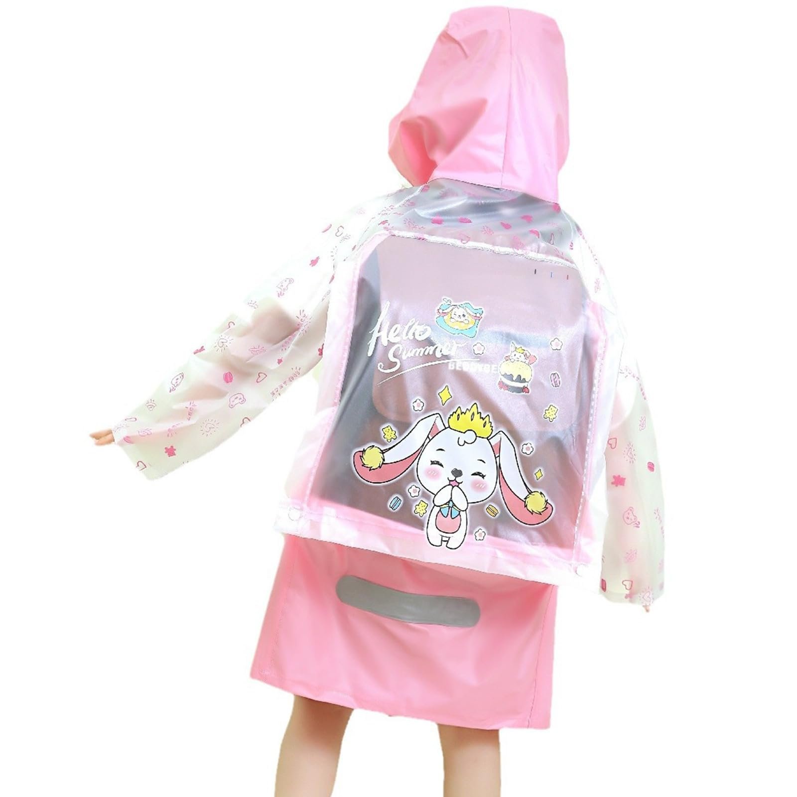 Дождевик Детский Водонепроницаемый Унисекс Прочный Водонепроницаемый Дождевик с Капюшоном для Походов с Капюшоном Дышащая Куртка Softshell из Мягкой Ткани Для Дождливой и Слякотной Погоды, фото №2