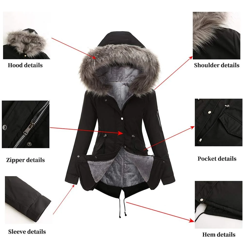 Женская зимняя куртка-пальто GITVIENAR, фото №3 Женская зимняя куртка-пальто GITVIENAR, фото №3