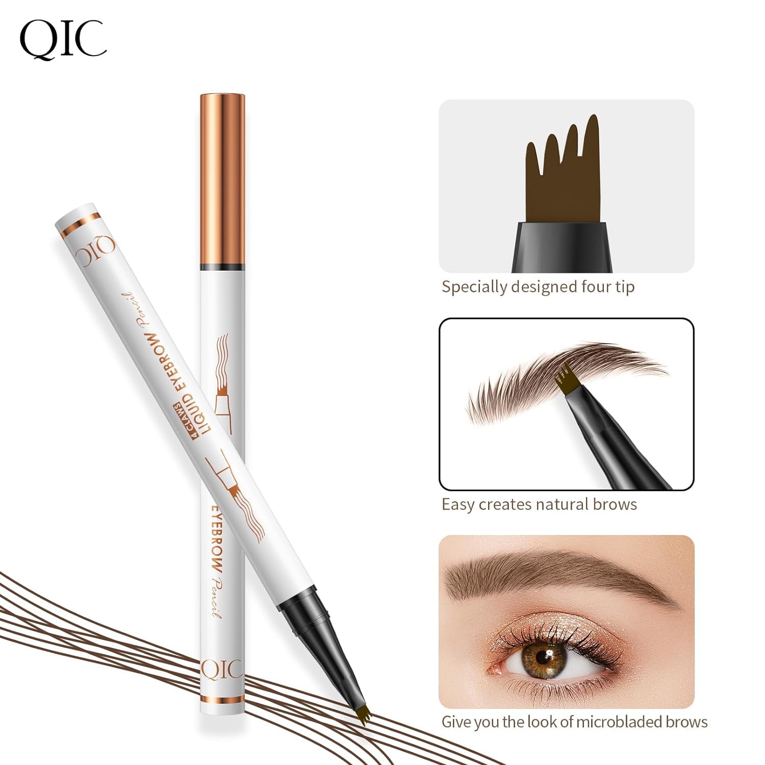 Олівець Upgraded 3D Microblading 01# світла кава, фото №5