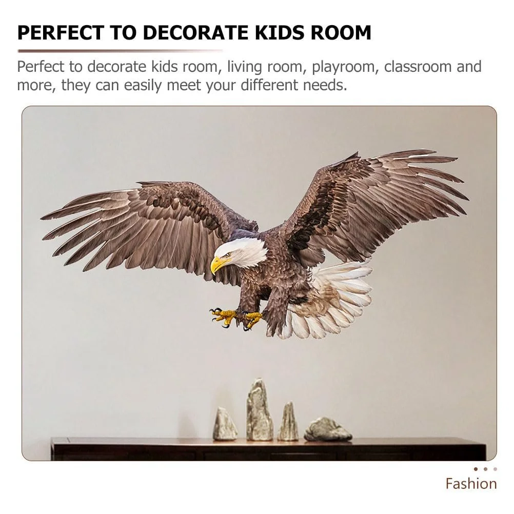 Наклейка на стіну PRETYZOOM American Eagle PVC, фото №3 Наклейка на стіну PRETYZOOM American Eagle PVC, фото №3