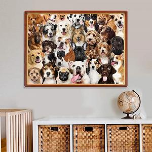 Пазл Lovely Dogs 1000 елементів 70 x 50 см synthetic.ua - Фото 1