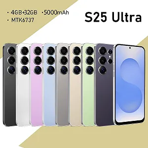 Смартфон S25Ultra 4G Android 12.0 6.6 дюйма 4GB + 32GB ROM/256GB SD Dual SIM Dual Camera Face ID WiFi GPS OTG Зеленый synthetic.ua - Фото 1