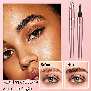 Карандаш для бровей 3D Microblading Tattoo Pen с 4-мя зубцами, Водостойкий карандаш для бровей Magic Pencil (Цвет: Темно-коричневый) synthetic.ua - Фото 1
