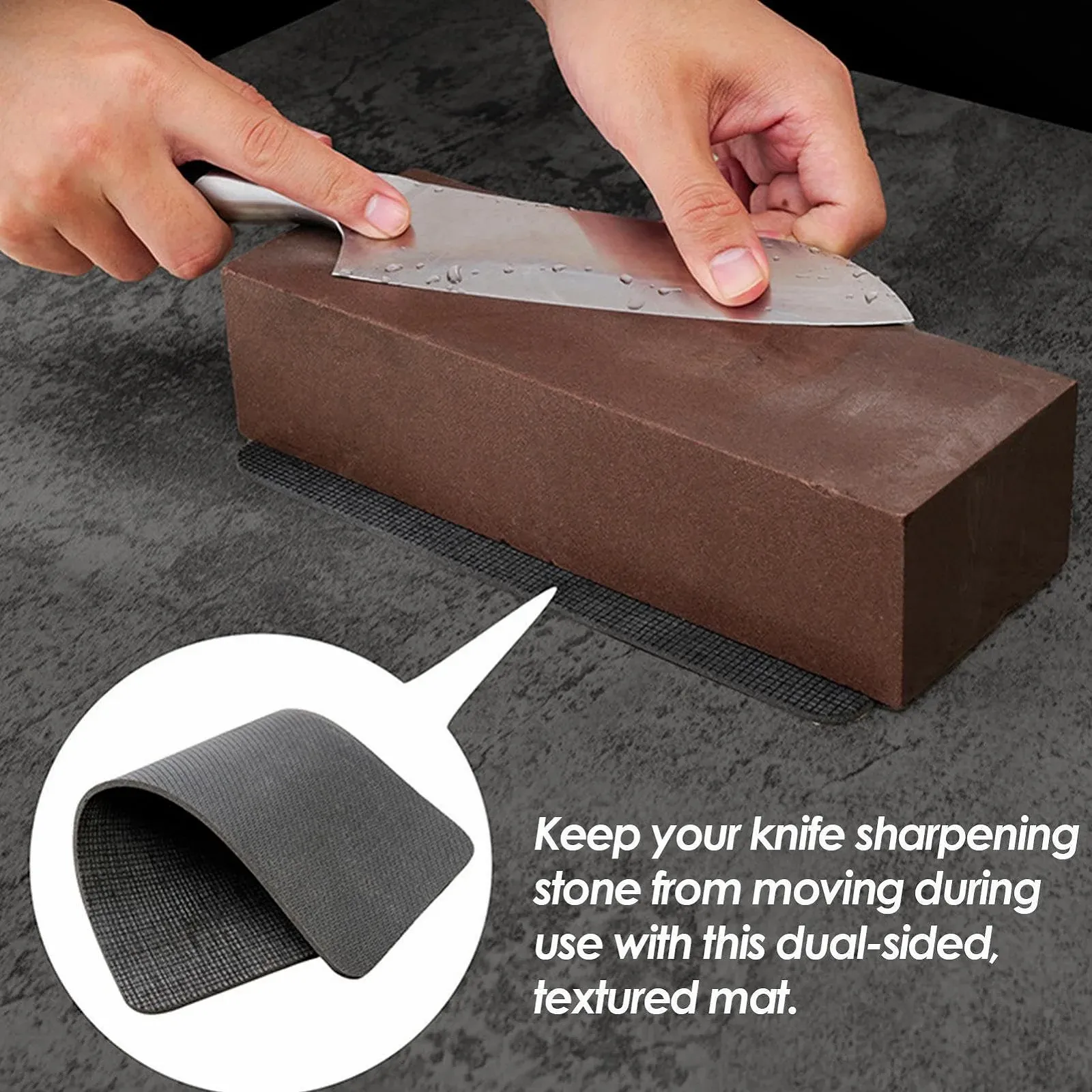 Подставка для заточки ножей с резиновым ковриком противоскользящая, фото №3
