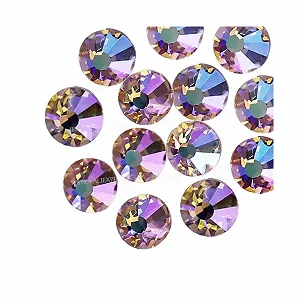 Стразы Термоклеевые Разноцветные Crystal AB Плоские Блестки для Ногтей Камень для Одежды (Champagne AB, SS20 1440 шт) - Фото 1