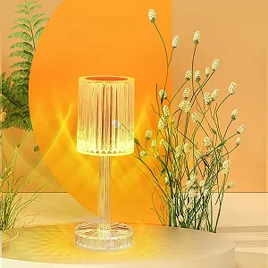 Настільна лампа ZVO Crystal Diamond LED Battery Touch Dimmable 3 Colours - Фото 1